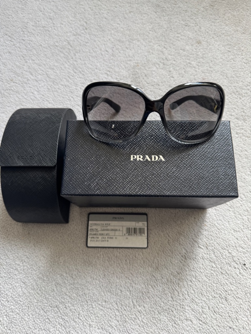 Prada Black Oversized Sunglasses